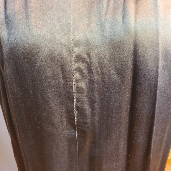 Brown satin evening skirt - Picture 5 of 8